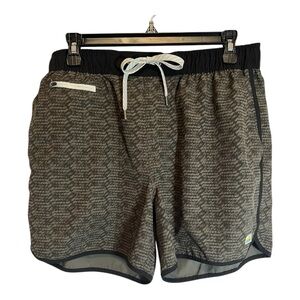Vuori Men's Banks Oregano Basketweave Shorts Size Large